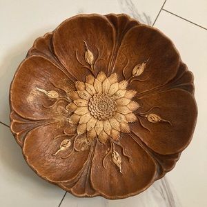 1940s VINTAGE ARISTOCRAFT WOODEN bowl decoration